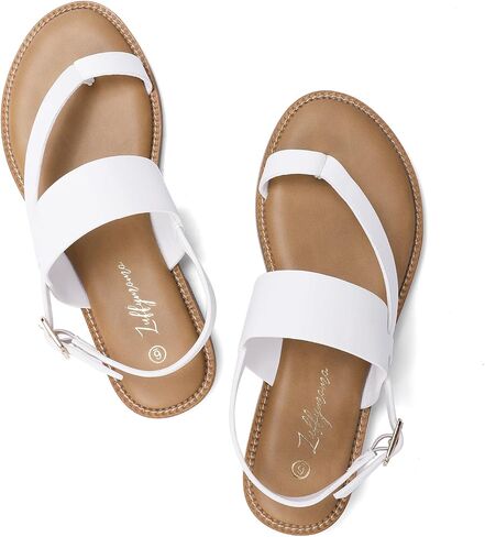 Luffymomo Women's Thong Flat Sandals قابلة للتعديل في الكاحل الصيفي الصيفي الصياد غير الرسمي أحذية الصياد in Kuwait