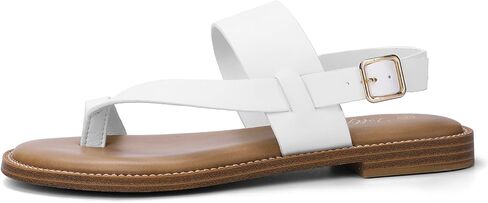 Luffymomo Women's Thong Flat Sandals قابلة للتعديل في الكاحل الصيفي الصيفي الصياد غير الرسمي أحذية الصياد in Kuwait