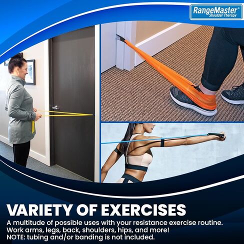 RangeMaster Thera-Loop Banding & Tubing Door Anchors │ Non-Slip │ Complements Exercise Bands or Tubes │ Great for Exercising and Strengthening Activities | Multi-Purposes Door Anchors in Kuwait