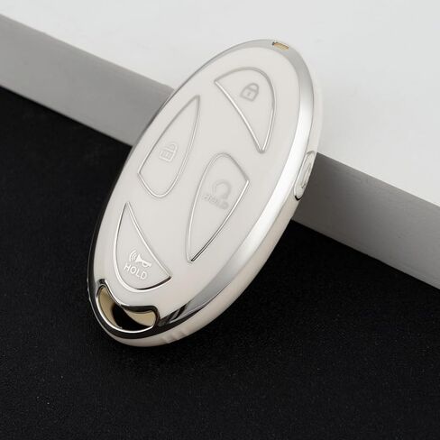 for Hyundai Key fob Cover, Soft TPU Car Key Cover Case for 2022-2024 Hyundai Loniq Elantra Sonata Santa fe Tucson Santa Cruz Palisade Veloster Accent Accessories(5 Buttons) in Saudi Arabia