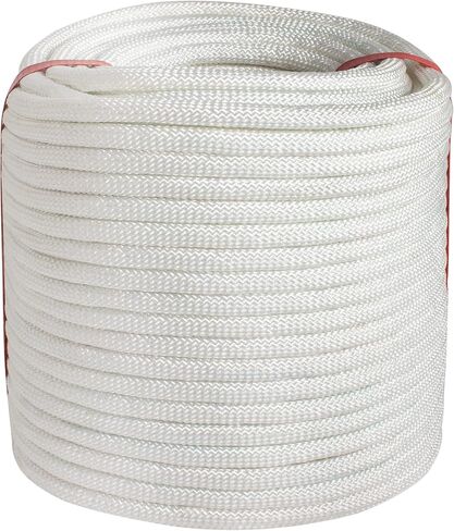 3/8 inch Braid Polyester Rope,Arborist Rigging Rope 164 ft,3520lbs Breaking Strength Strong Pulling Rope for Climbing,Camping,Sailing,Swings, etc. (Orange) in Kuwait