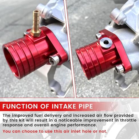 Racing Intake Pipe Inlet Manifold Adapter Kit for Predator 301cc 420cc 459cc GX340 GX390 GX270 11Hp 13Hp Engine VM34 Carburetor Mini Bike Go Kart Lawnmower Powersports Parts Black in Kuwait