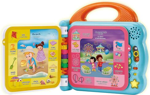 LeapFrog 601503 Learning Friends 100 Words Baby Book Educational and Interactive Bilingual Playbook Toy Toddler and Pre School Boys & Girls 1, 2, 3, 4+ Year Olds, Multi-Colour, One Size in Kuwait
