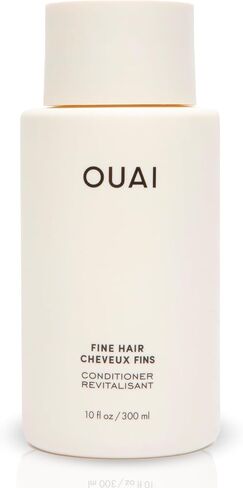 OUAI Fine Hair Conditioner - Volumizing Conditioner for Fine Hair Made with Keratin, Biotin and Chia Seed Oil - Adds Softness, Bounce and Volume - Free from Parabens, Sulfates, and Phthalates (10 Oz) in Kuwait
