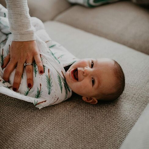 Parker Baby Co. بطانيات Swaddle - حزمة من 3 من 100 ٪ من قطن الشاش من القطن للبنين والبنات - جنسين/جنس المحايدة - مجموعة الكلاسيكية in Kuwait