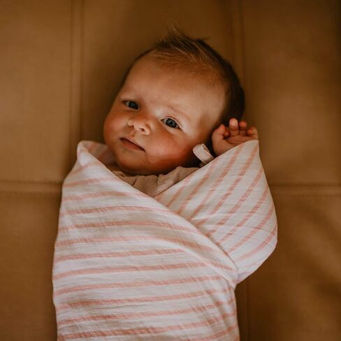 Parker Baby Co. Swaddle Blankets - Pack of 3 of 100% Cotton Muslin Swaddle Blankets for Baby Boys and Girls - Unisex/Gender Neutral - Classics Set in Kuwait