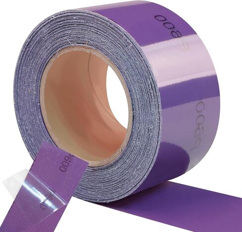 AUSTOR Premium 120 Grit PSA Purple Film Ceramic Longboard Sandpaper Roll, 2-3/4" x 20 Yards Sanding Sheet Self-Adhesive Sand Paper Roll for Auto Wood Air File Sanders Hand Sanding Blocks in Saudi Arabia