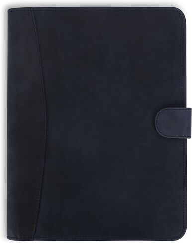 Leather Padfolio Legal Pad Portfolio Organizer | Handmade Executive Notebook Binder | Heavy Duty Full Grain Cow Hide Resume Interview Folio for Men Women, Rustic Note Book Folder Brown in Saudi Arabia