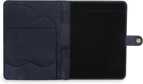 Leather Padfolio Legal Pad Portfolio Organizer | Handmade Executive Notebook Binder | Heavy Duty Full Grain Cow Hide Resume Interview Folio for Men Women, Rustic Note Book Folder Brown in Saudi Arabia