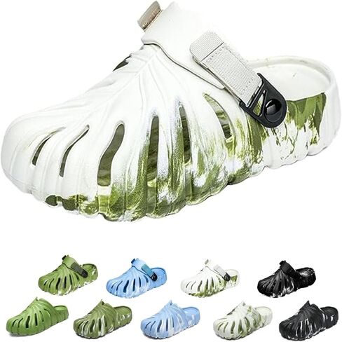 أحذية Monstera المتنوعة للنساء والرجال ، Monstera Leaf Pattern Slippers الصيف ، شرائح طباعة نبات ناعمة مضادة للانزلاق in Kuwait