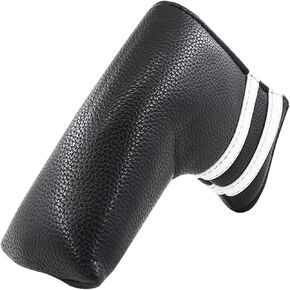 Vintage Golf Club Head Covers Classic Stripes Blade Mallet Putter Cover Magnetic Closure Synthetic PU Leather Headcover