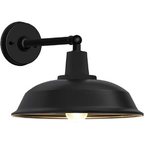 15" Large Outdoor Gooseneck Barn Light, Door Classic Farmhouse Outdoor Wall Light Exterior Lighting - for Garage, Porch, Barn