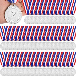 Sasylvia 120 Pcs Gold Silver Bronze Prizes Award Medals Winner Medals for Awards Adults Medals for Baseball Softball Sports Spelling Bees Competitions 2 Inch