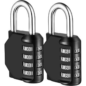 NAGE Pink Locker Lock, 4 Digit Gym Locker Lock Resettable, Outdoor Waterproof Combination Lock for Gym School Sports Locker, Fence, Gate, Toolbox, Case, Hasp Storage (1 Pack, Pink) in Saudi Arabia