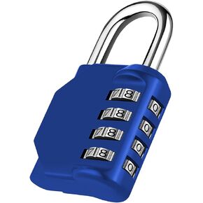 NAGE Pink Locker Lock, 4 Digit Gym Locker Lock Resettable, Outdoor Waterproof Combination Lock for Gym School Sports Locker, Fence, Gate, Toolbox, Case, Hasp Storage (1 Pack, Pink)