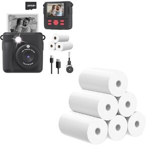 Instant Print Camera*1&6 Rolls Print Paper*1