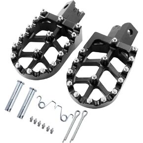 CNC الألومنيوم أوتاد القدم أوتاد القدم الدواسات مساند القدم ل CRF150f CRF230F 2003-2019 CRF150f CRF 230F (crf230-أسود)