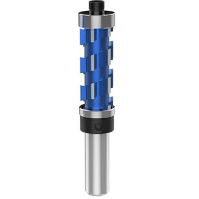 Flush Trimming Bit, Flush Trim Router Bit Set 1/2 Inch Shank Top Bearing Flush Trim Router Bit, Wood Router Tool Hardwood Flush Cut Router Bit Router Template Bit for Wood MDF Hardwood-(1/2x3/4x1-3/4)