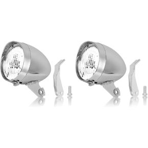 Bicycle Vintage Light, 3 LED Vintage Retro Bicycle Bike Front Light Lamp, Vintage Bike LED Headlight Front Head Bike Lamp with Mounting Bracket