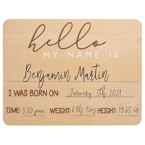 Pearhead Wooden Bunny Monthly Milestone Discs, Baby Photo Prop Keepsakes for Capturing Monthly Growth Through Baby’s First Year, Gift for Baby Girl or Baby Boy