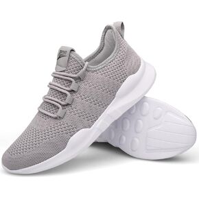 Tvtaop Running Shoes Womens Sneakers Tennis Walking Workout Gym Shoes Lightweight Comfortable,Grey,Women's Size 7