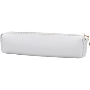 Canvas pencil case cartucheras esc olar korean style college student texture pencil case ins simple case (Beige, S)