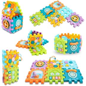 nicknack Baby Musical Toy for 3 Year Old Play Cube Toy Early Educational Toy for Toddler Activity Cube 6 in 1 Busy Learning Activity Cube Musical Developmental Baby Toys