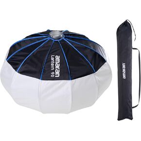 Aputure Amaran 35.4"/90cm Lantern Softbox,Quick Release with Bag for Continuous Lighting Amaran 300c 150c Amaran 200x S 100x S Aputure 600d 300Xand Other Bowens Mount Light