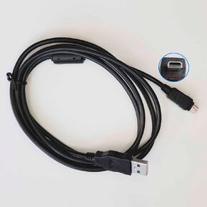 Camera Cable Cord for Panasonic Lumix DMC-LX5 LX100 FX80 FX9 FX90 FZ50 FZ200 G7 ZR1 ZS5 ZS8 ZS10 ZS20 ZS25 ZS50 Camera Data Transfer Replacement for DMW-USBC1 Cable 5FT