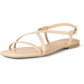 Amazon Essentials Women's Flat Strap Sandals