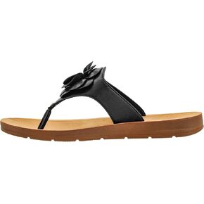 Corkys Footwear Women's So Delish Flip Flop Sandal – Lightweight, Comfortable, with Floral Embellishment, Perfect for Summer Style and Versatile Wear, Open Toe
