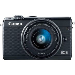 Canon EOS M100 Mirrorless Camera w/ 15-45mm Lens - Wi-Fi, Bluetooth, and NFC enabled (Black) (2209C011)