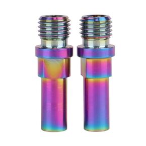 Titanium Ti V-Brake Bosses Bolts, M10x1.25mm Screws, for Bicycle (Rainbow, 2pcs M10x1.25mm)