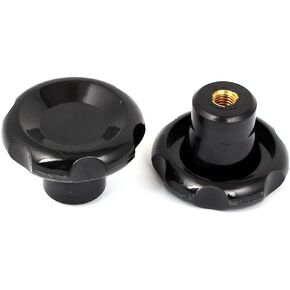 uxcell 50mm Head M8 Female Thread Dia Clamping Screw Knob 2pcs