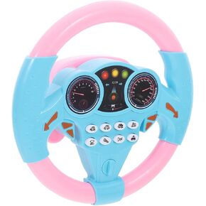 Toyvian Kids Simulated Driving Controller Toy Steering Wheels with Music Children Educational Sounding Toy for Kids Car Toy