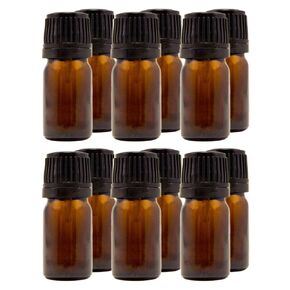 GreenHealth 30 ml (1 fl oz) Amber Glass Bottle with Euro Dropper (12 Pack)