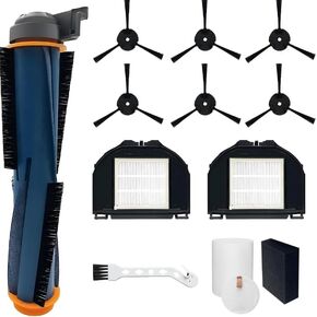 12 PCS Vacuum Accessories Kit for Shark RV2310AE/AV2310AE Matrix Robot Vacuum Cleaner Filter Replacement, 1 Main Brush, 6 Side Brushes, 2 Filters, 1 Cleaning Brush, 2 Foam Filters