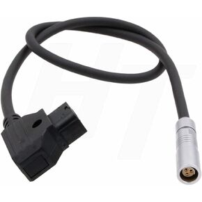 V Mount D-tap to Fischer 3 Pin Female RS Power Conversion Adapter Cable for Alexa Sony Camera 20''