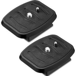 Weewooday 2 Pieces 43mm Tripod Camera Mount Plate Tripod Adapter Quick Release Plate Parts for Cameras and Photography Equipment Mount QB-4W