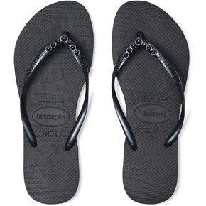 Havaianas Women's Slim Black Pearl Flip Flops
