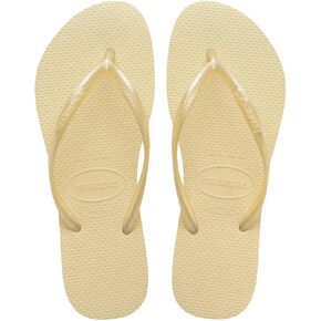 Havaianas Women's Slim Flip Flops Sandals, Buttercream, 6