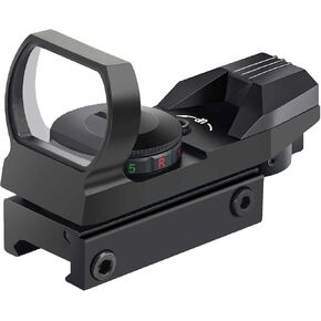 Beileshi Reflex Sight,Adjustable 4 Reticle Styles 5 Brightness Settings Red Green Dot Sight with 20mm Rail Mount