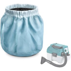 Pre-Filter Set 199827-4 Compatible with Makita Cordless Vacuum Model XCV11Z, Pre Filter & Damper Set Suits for DVC750 DCV11Z Cordless Brushless Wet/Dry Dust Extractor