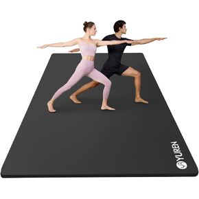 Large Yoga Mat 6'x4' 10mm Thick Exercise Mat for Men Women, Extra Wide Workout Mat for Home Gym, Yoga, Pilates, Meditation, with Carrying Yoga Bag