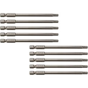Hex Screwdriver Drill Bits Set - 4-Inch Long, 1/4-Inch Hex Shank S2 Steel Magnetic Screw Bit - 5/32-Inch Head Size - 10Pcs