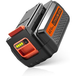 4 حزم 40V 3000mAh استبدال بطارية طويلة الأمد لبطارية ليثيوم أسود و Decker 40V ، متوافقة مع Black و Decker 40 Volt LBX2040 LBXR2036 & Power Tools Blower ،