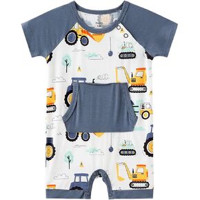 Bamboo Viscose Baby Romper - Baby Infant Boys Girls One Peace Belesuits Summer Playwear