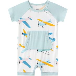 Bamboo Viscose Baby Romper - Baby Infant Boys Girls One Piece Jumpsuits Summer Playwear in Saudi Arabia