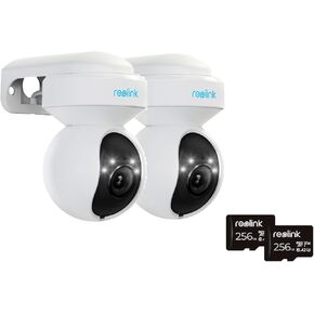 REOLINK 4K PTZ Outdoor Camera with 256GB microSD Card Bundle, Wi-Fi 6, 3X Optical Zoom, microSD Card for Local Storage