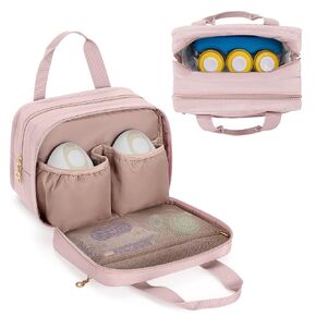 حقيبة مضخة الثدي التي يمكن ارتداؤها Damero متوافقة مع Elvie و Willow و Momcozy Pump ، حافظة على مضخات الثدي التي يمكن ارتداؤها خالية من اليدين ، وأجزاء مضخة وأكثر من اللون الوردي